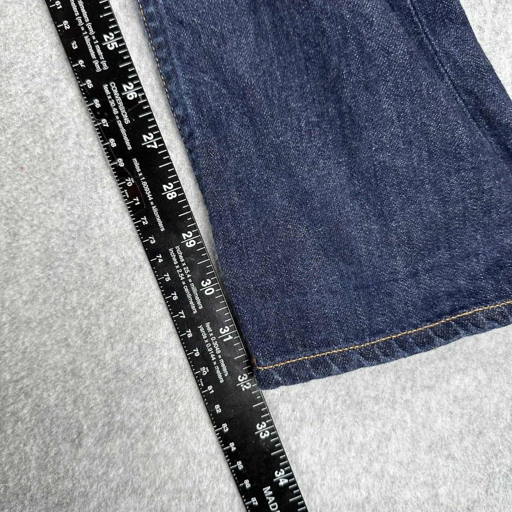 Gustin Jeans Blue Selvedge Denim Slim Taper Button Fly Raw Mens 31x32